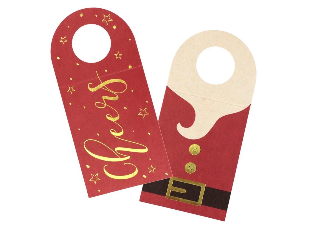 Christmas Bottle Tags 4pk