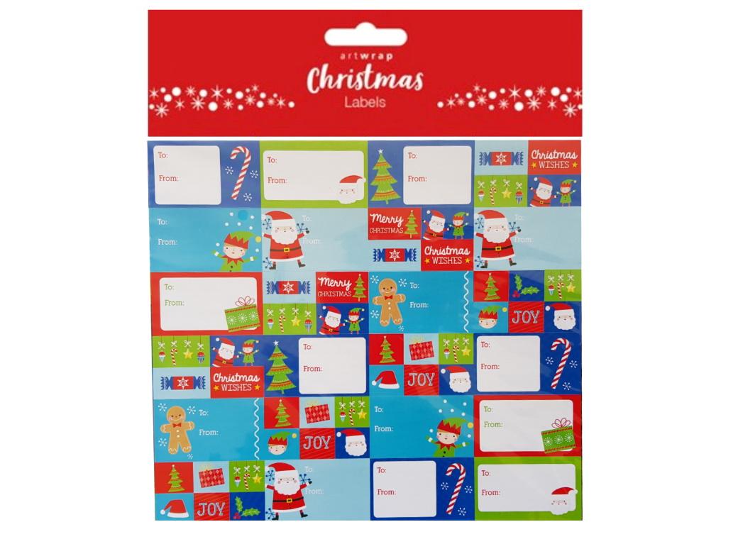 Christmas Gift Labels Sheet 168pk Kids
