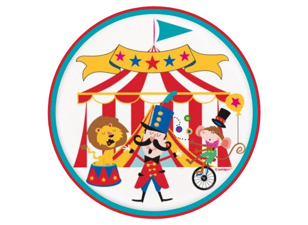 Edible Icing Image - Circus Round