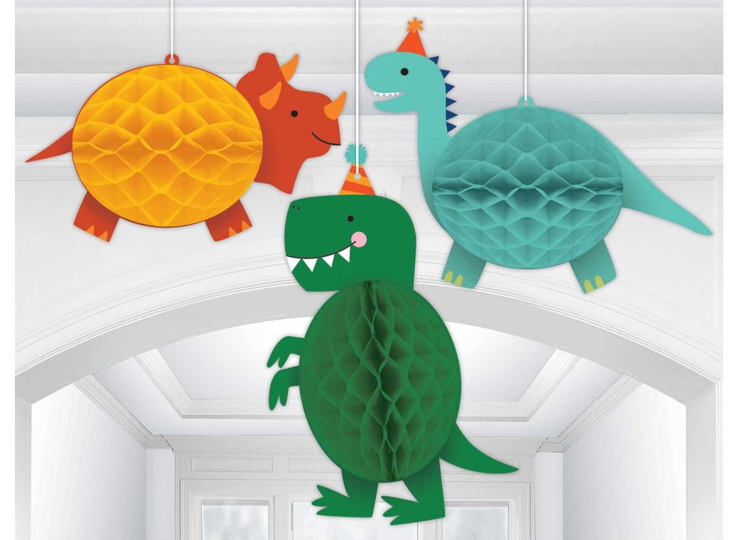 Dino-Mite Honeycomb Hanging Decorations