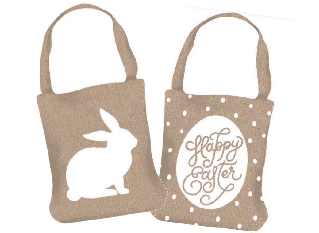 Easter Hessian Tote Bag