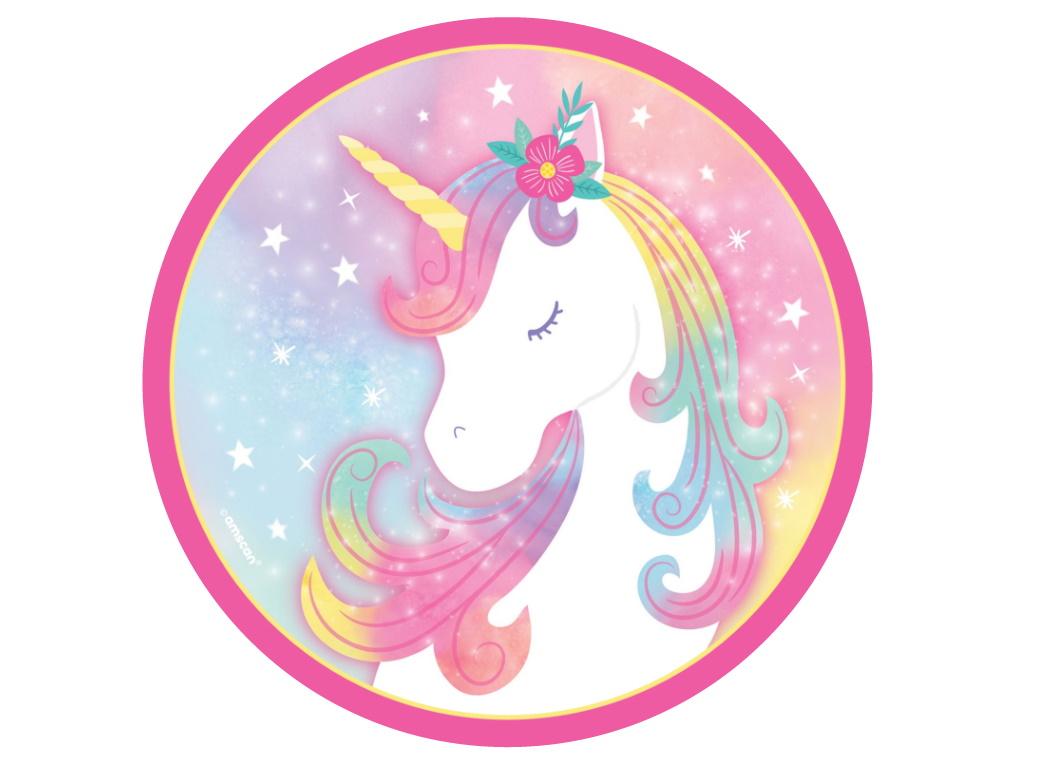 Edible Icing Image - Enchanted Unicorn Round