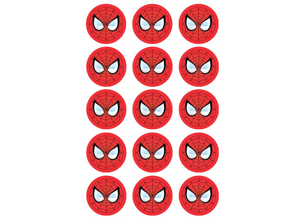 spiderman face edible image