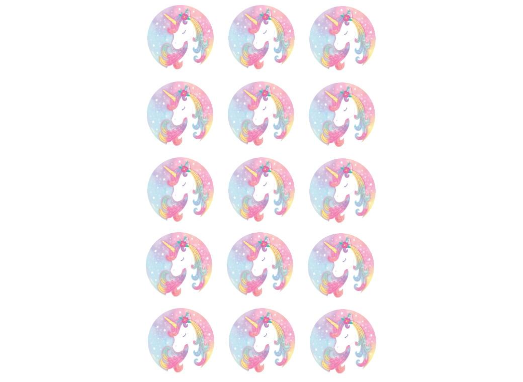 Edible Icing Cupcake Images - Unicorn