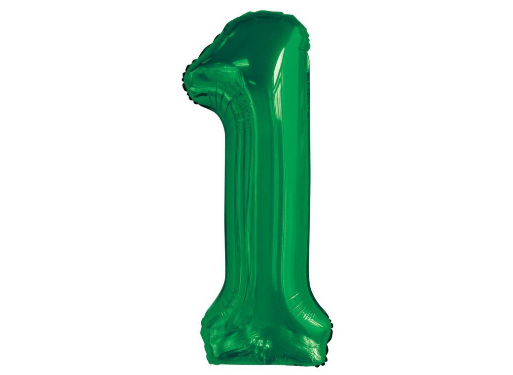 86cm Emerald Number Balloon - 1