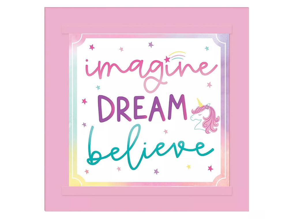 Enchanted Unicorn Customisable Sign