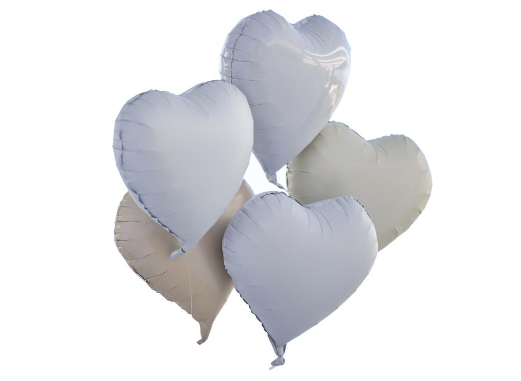 Engagement Party Heart Shaped Foil Balloon Bundle