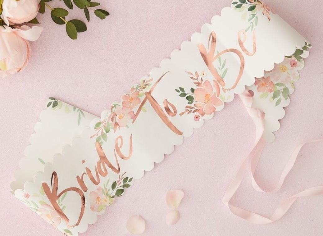 Floral Hen Party Bride To Be Sash