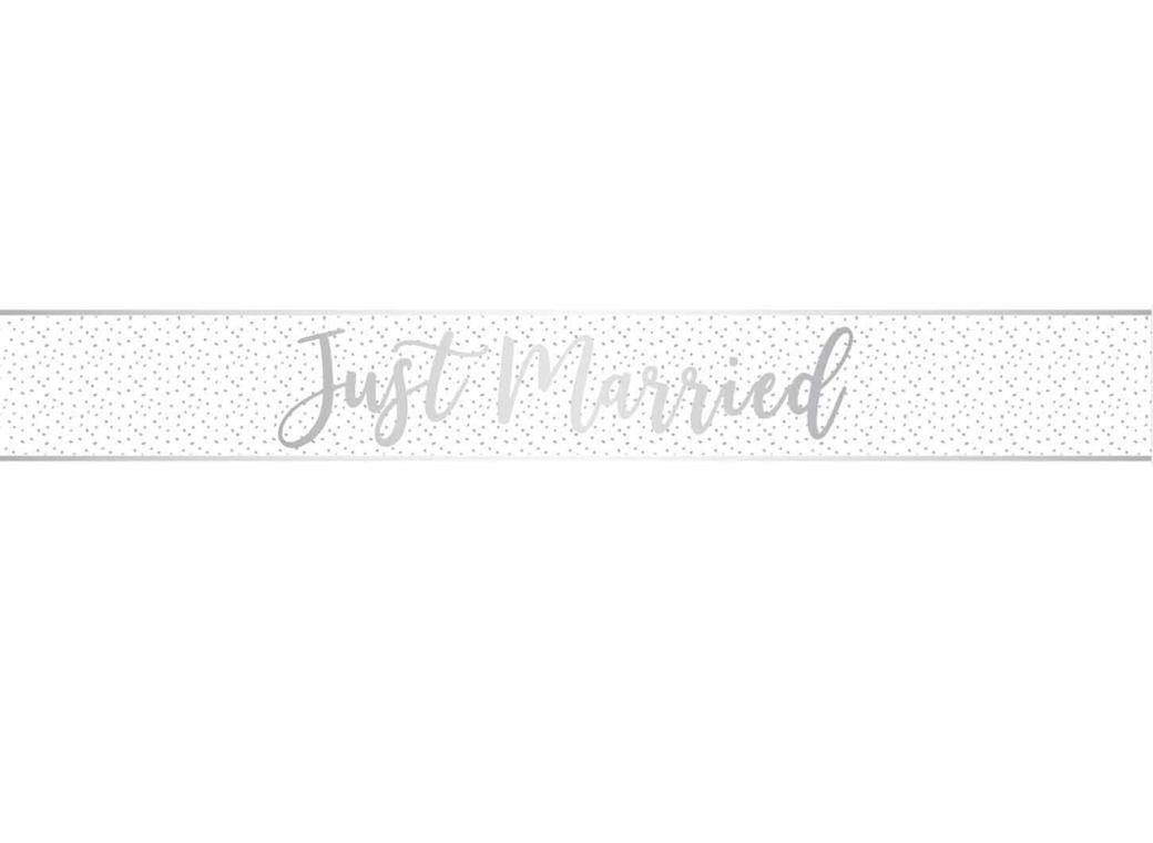 Just Married Foil Banner