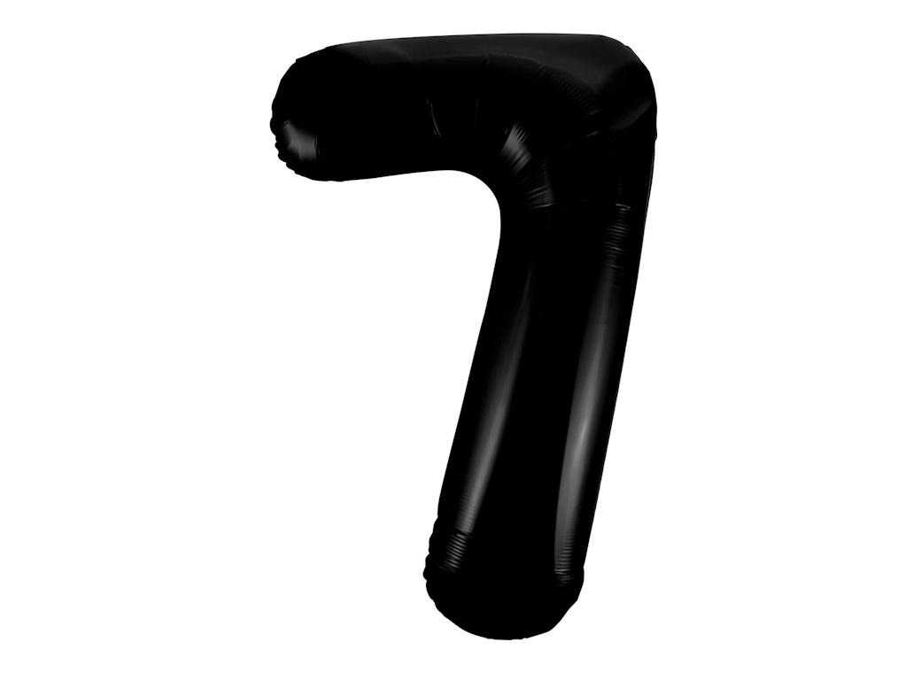 Giant Black Number Foil Balloon - 7