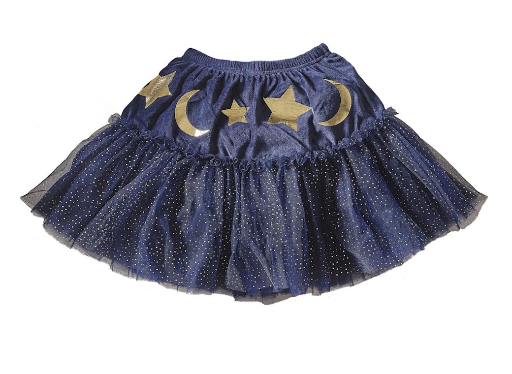 Ginger Ray Navy Velvet Sparkle Kids Wizard Tutu - Ages 3-5