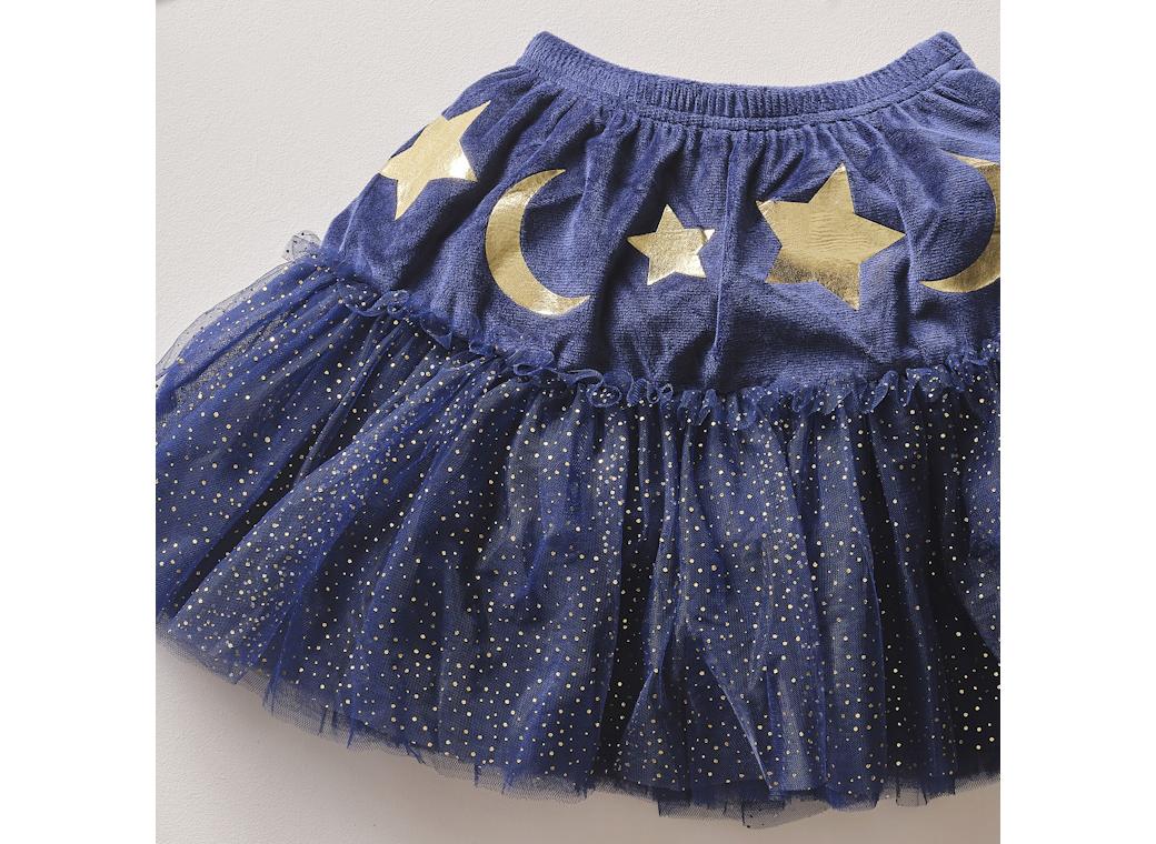 Ginger Ray Navy Velvet Sparkle Kids Wizard Tutu - Ages 5-7