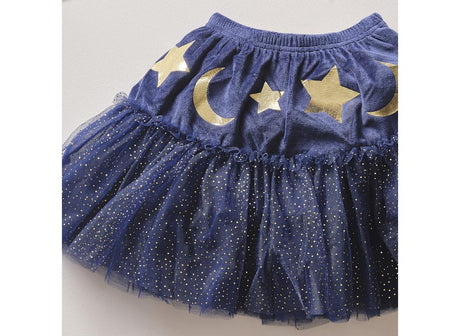 Ginger Ray Navy Velvet Sparkle Kids Wizard Tutu - Ages 5-7