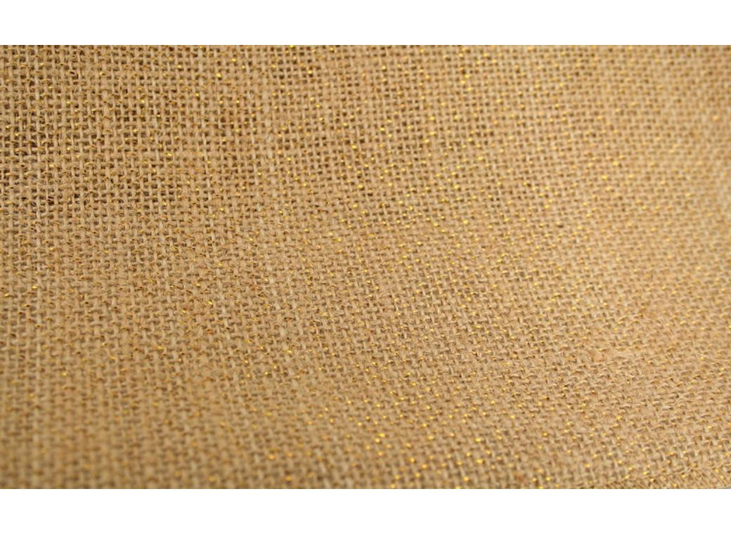 Natural/Gold Burlap Roll 30cm x 4.5m