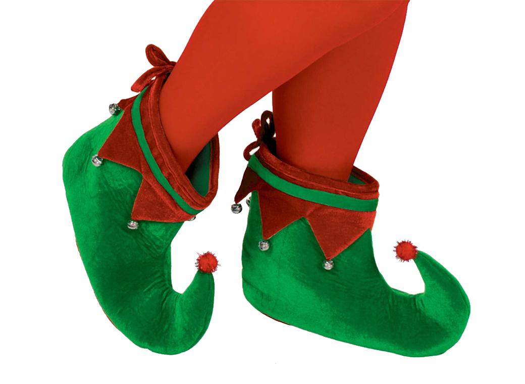 Green & Red Elf Shoes