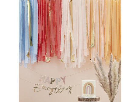 Happy Everything Pastel Streamer Ceiling Decoration