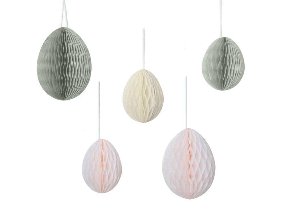 Hey Bunny Easter Egg Honeycomb Decorations