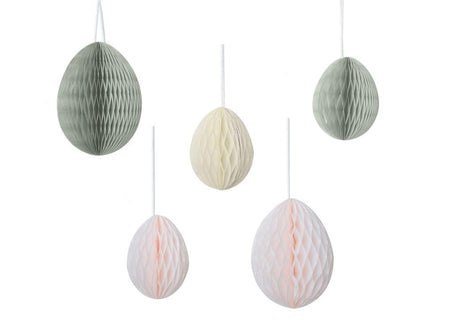 Hey Bunny Easter Egg Honeycomb Decorations