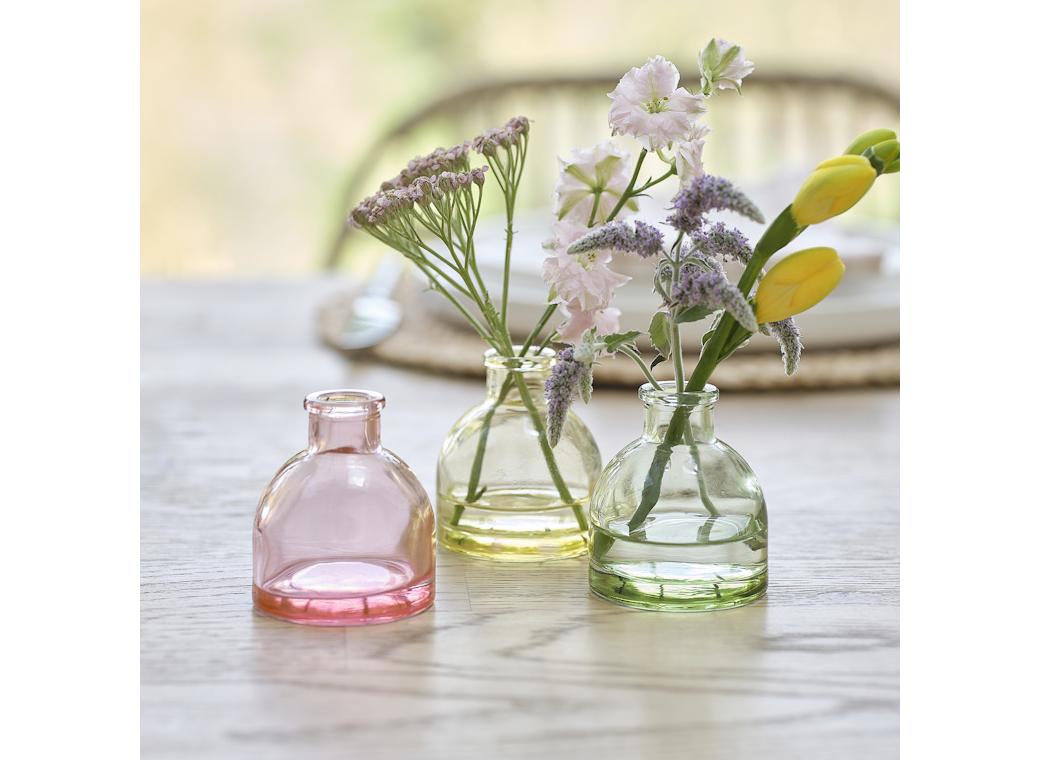 Hop Hop Hooray Coloured Glass Bud Vases
