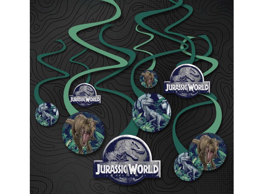 Jurassic Into the Wild 2-D Spiral Decorations