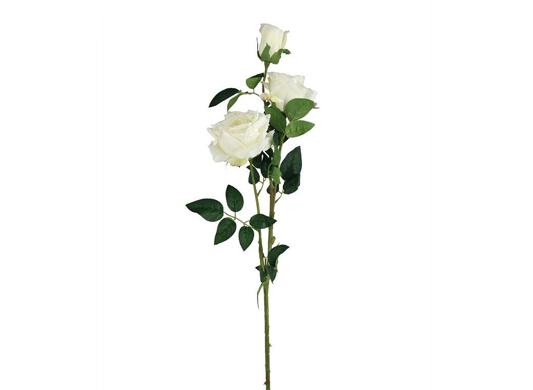 Large Rose Spray - White