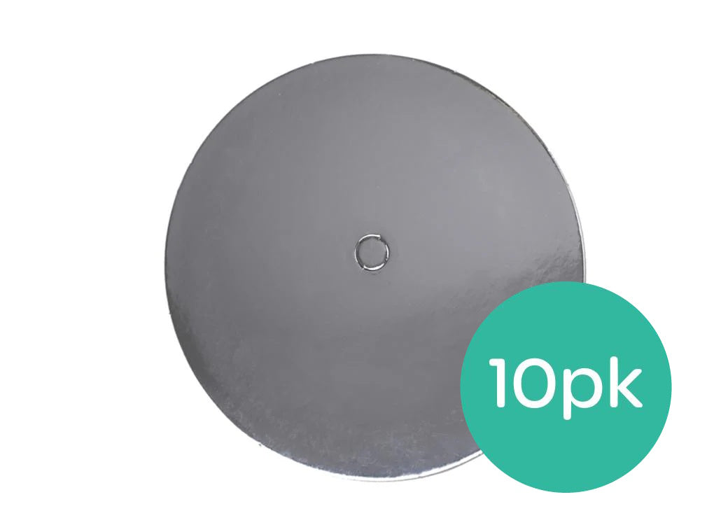 LOYAL Perforated Silver Cake Card 7in 10pk