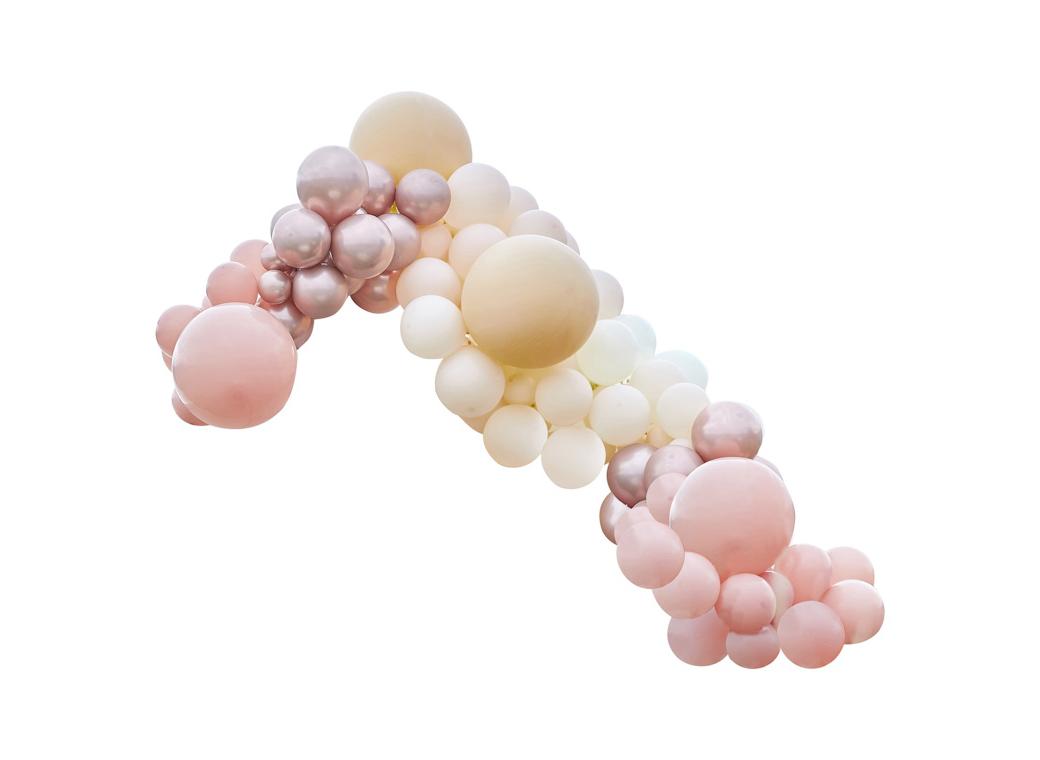 Luxe Peach, Nude & Rose Gold Balloon Arch Kit