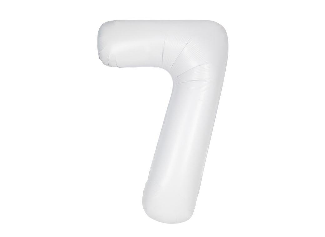 86cm Matte Bright White Foil Balloon - 7