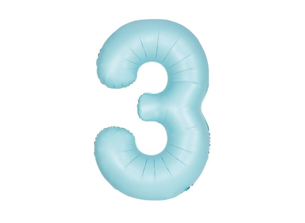 86cm Matte Powder Blue Balloon - 3