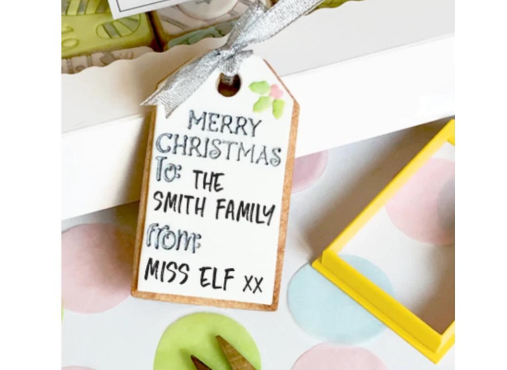 Merry Christmas Gift Tag Embosser & Cutter Set
