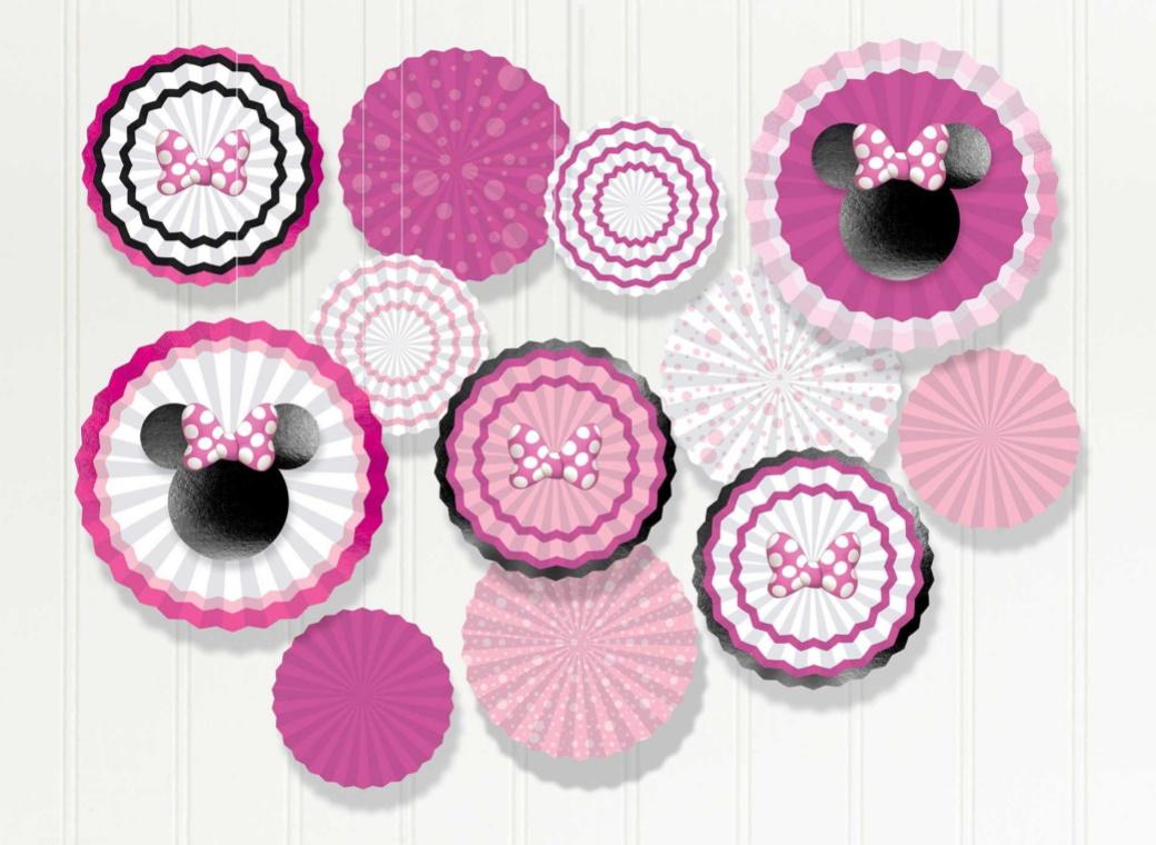 Minnie Mouse Paper Fan Decorating Set