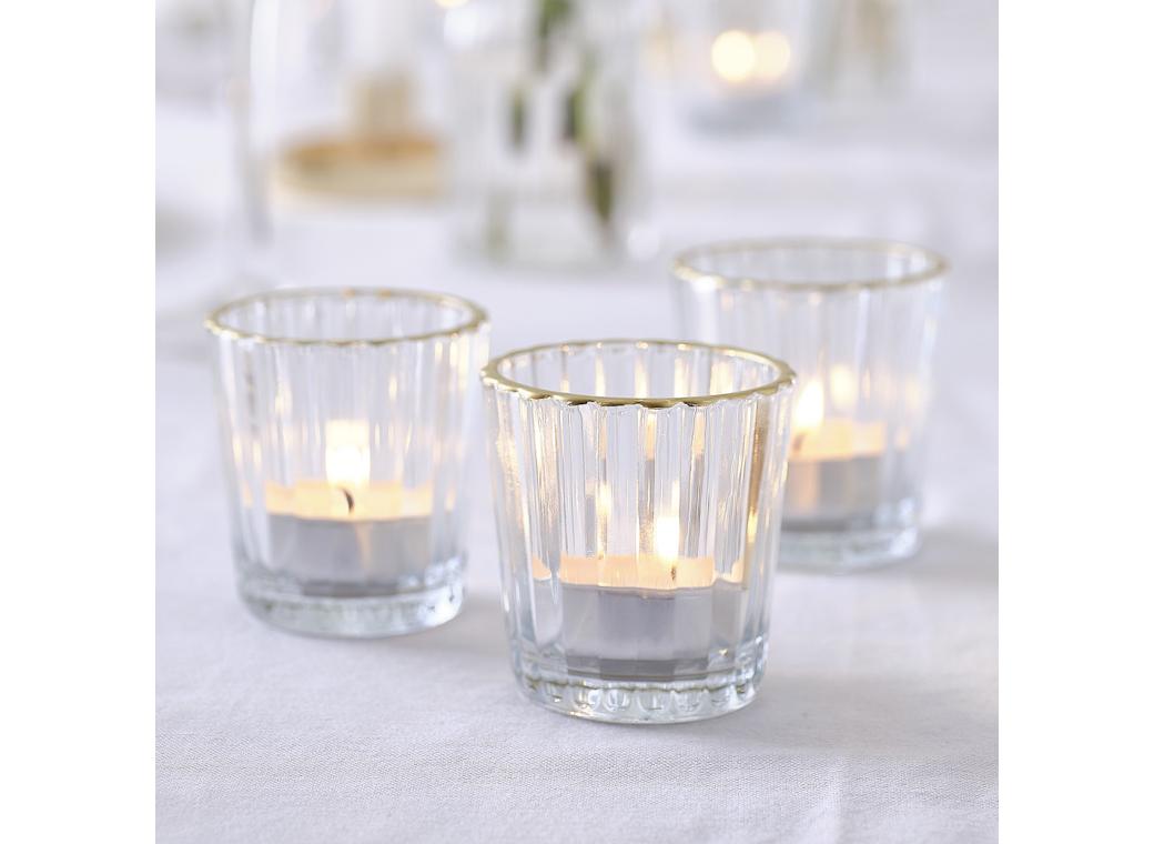 Modern Luxe Tea Light Holders 3pk