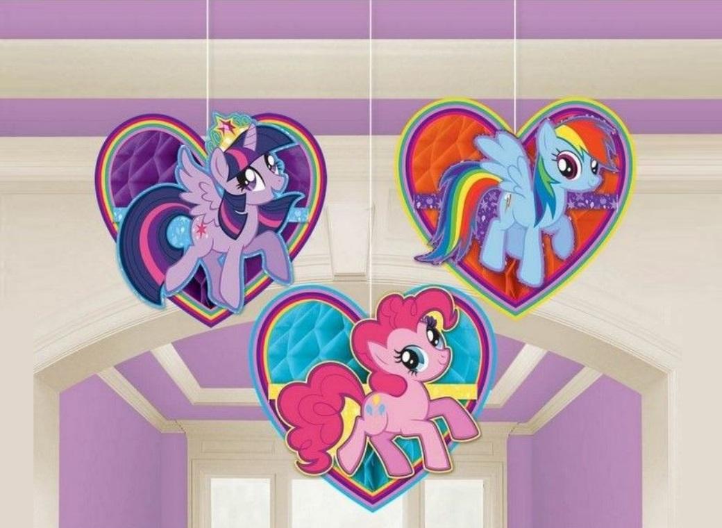 My Little Pony Hanging Honeycomb Decorations