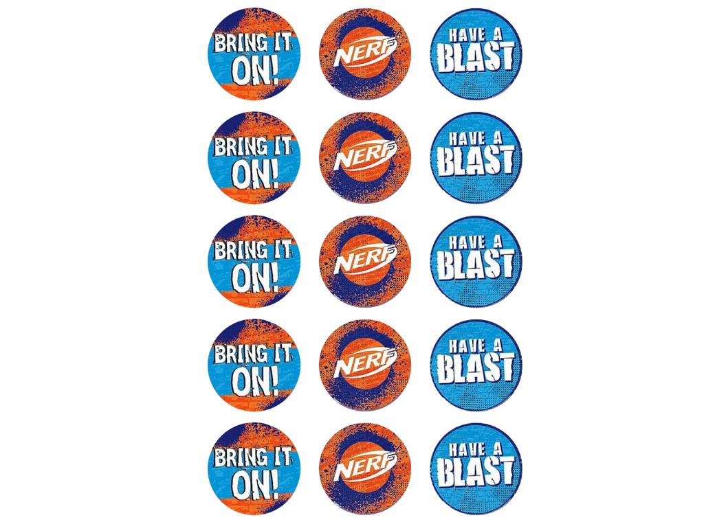 Edible Icing Cupcake Images - Nerf