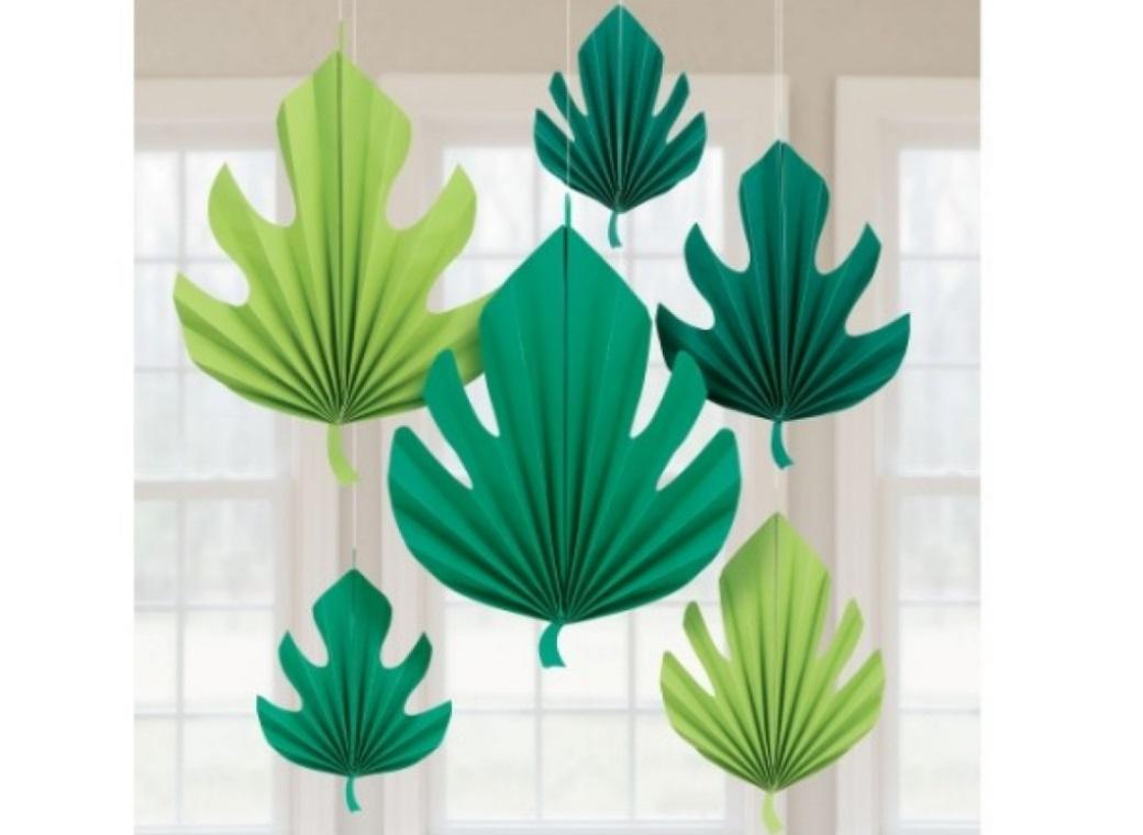 Palm Leaf Shaped Fan Decorations