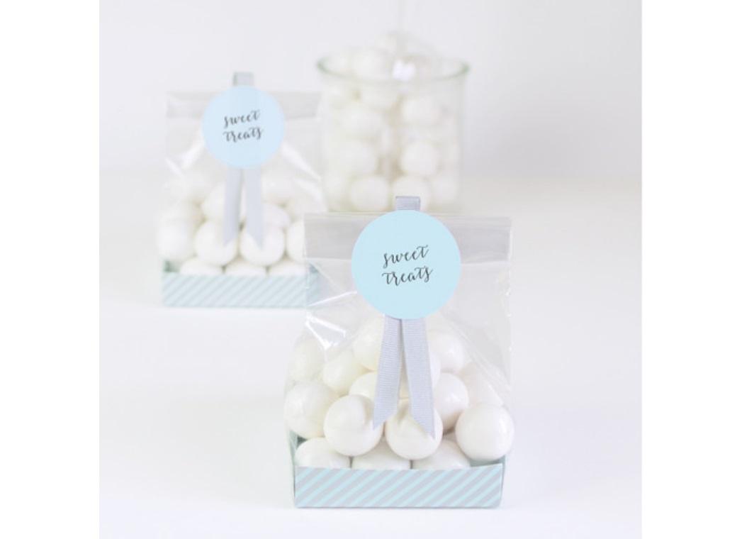 Paper Eskimo Treat Bags 12pk - Powder Blue