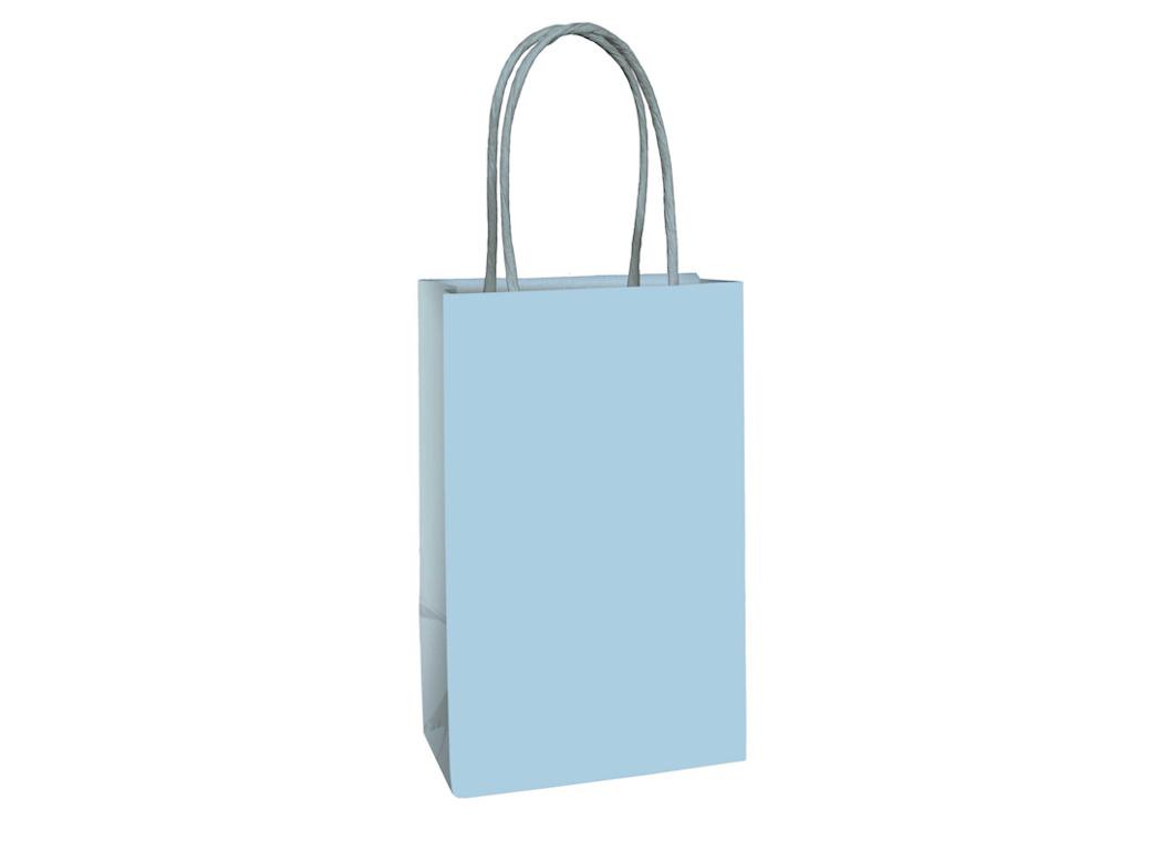 Paper Kraft Treat Bags 8pk - Pastel Blue
