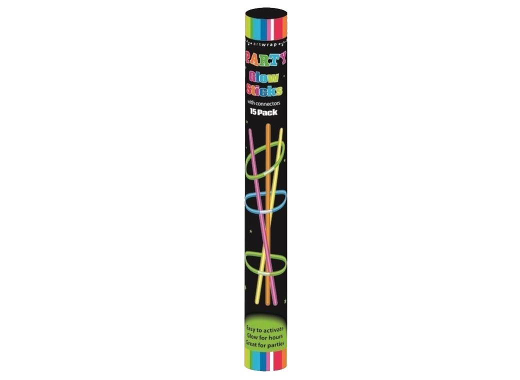 Party Glow Sticks Assorted 15pk
