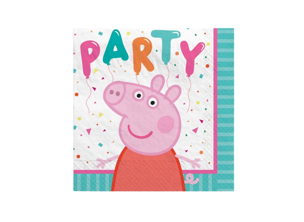 Peppa Pig Beverage Napkins 16pk