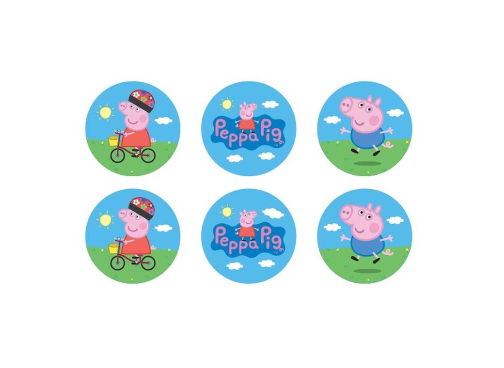 Edible Icing Cupcake Images - Peppa Pig