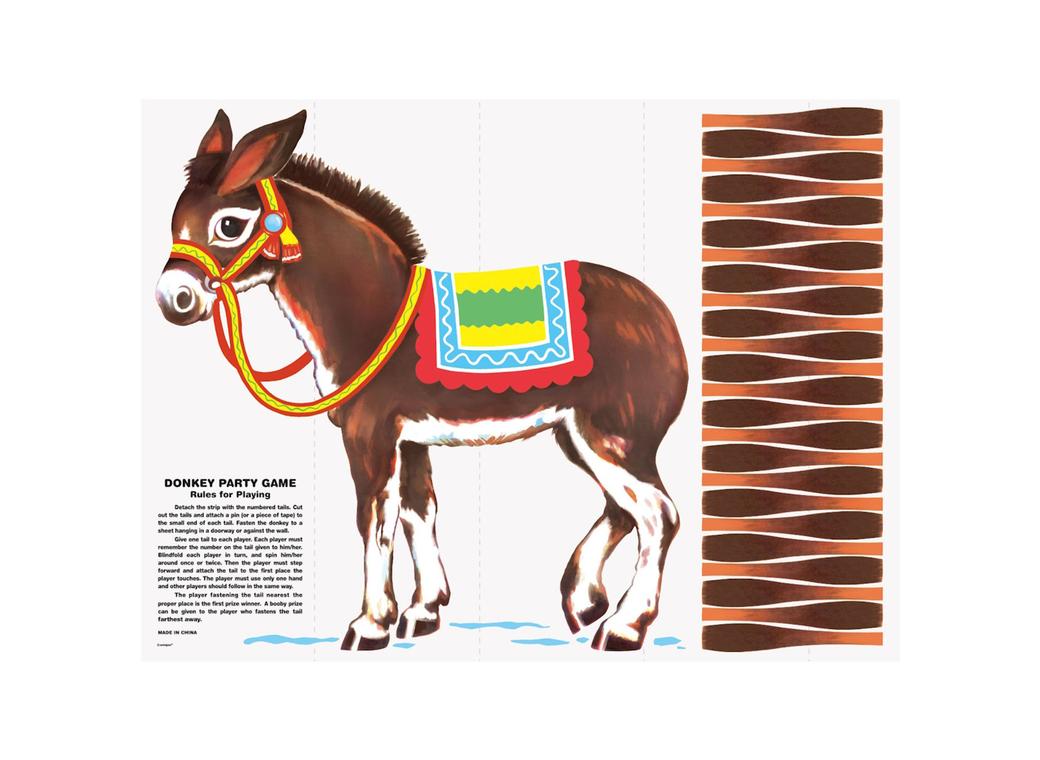 Pin the Tail on the Donkey Game