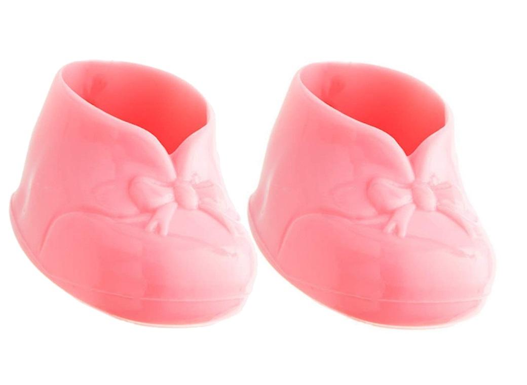 Booties For Newborn Baby In Car Design Pink Color main image 0