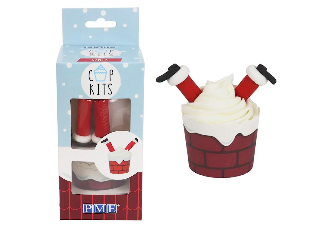 Santa Chimney Cupcake Decorating Kit 6pk