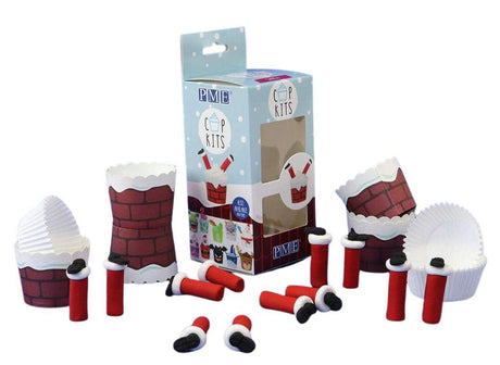 Santa Chimney Cupcake Decorating Kit 6pk