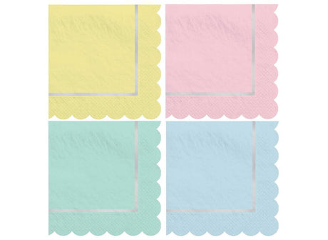 Pretty Pastels Beverage Napkins 16pk
