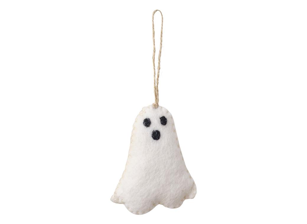 Pumpkin Spice Felt Ghost Tree Decoration