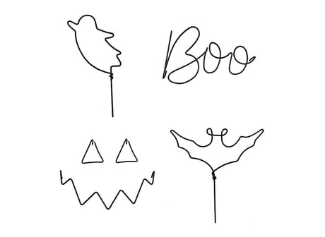 Pumpkin Spice Halloween Wire Decorations