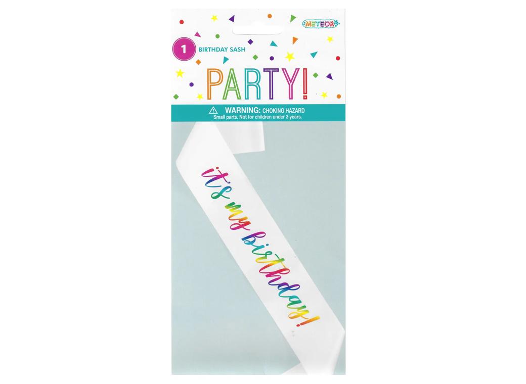 Rainbow Birthday Sash