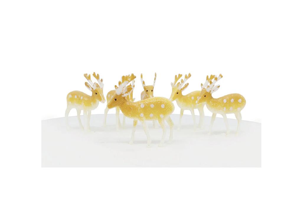 Reindeer Cake Topper Picks 6pk