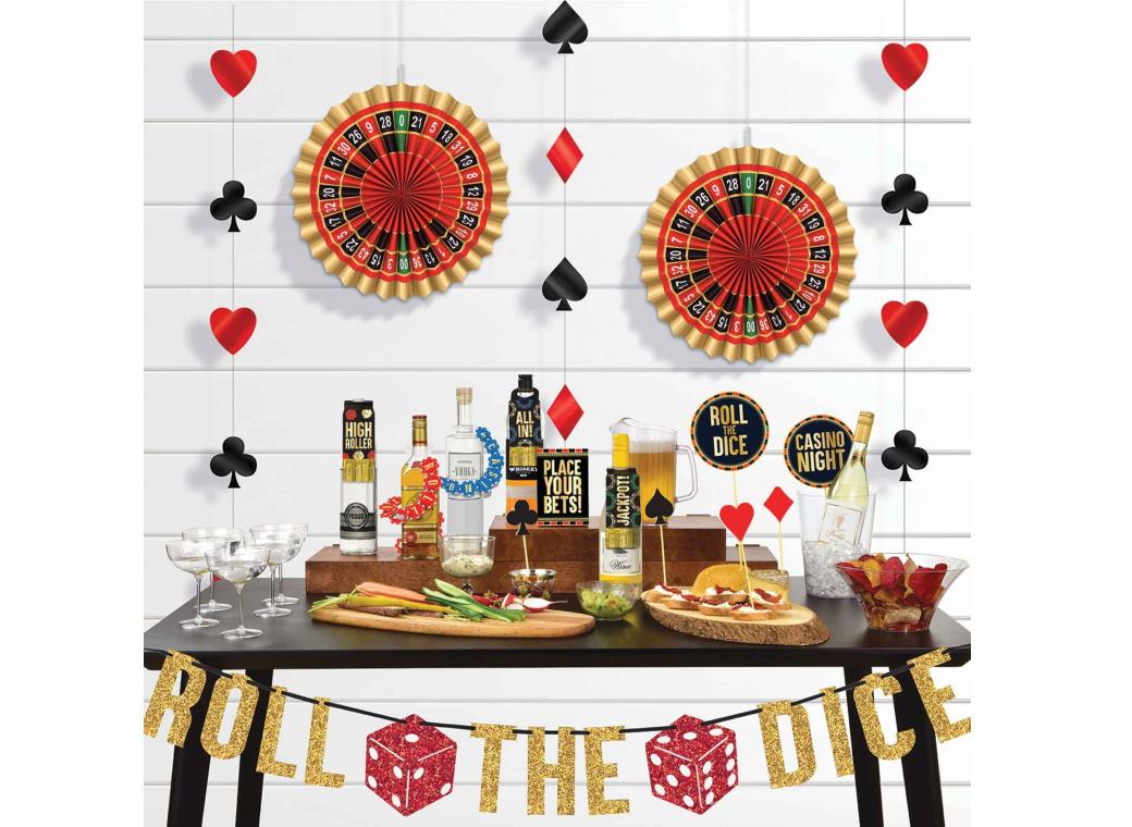 Roll The Dice Casino Bar Decorating Kit